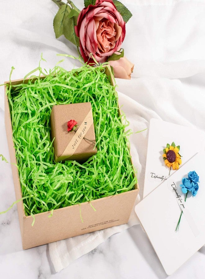 Whaline Basket Grass Craft Shredded Tissue Raffia Gift Filler Paper Shreds for DIY Gift Packaging Easter Basket Filling Egg Stuffer Party Supplies Accessories Decoration, 120g, 4 Oz (Green) - Image 4